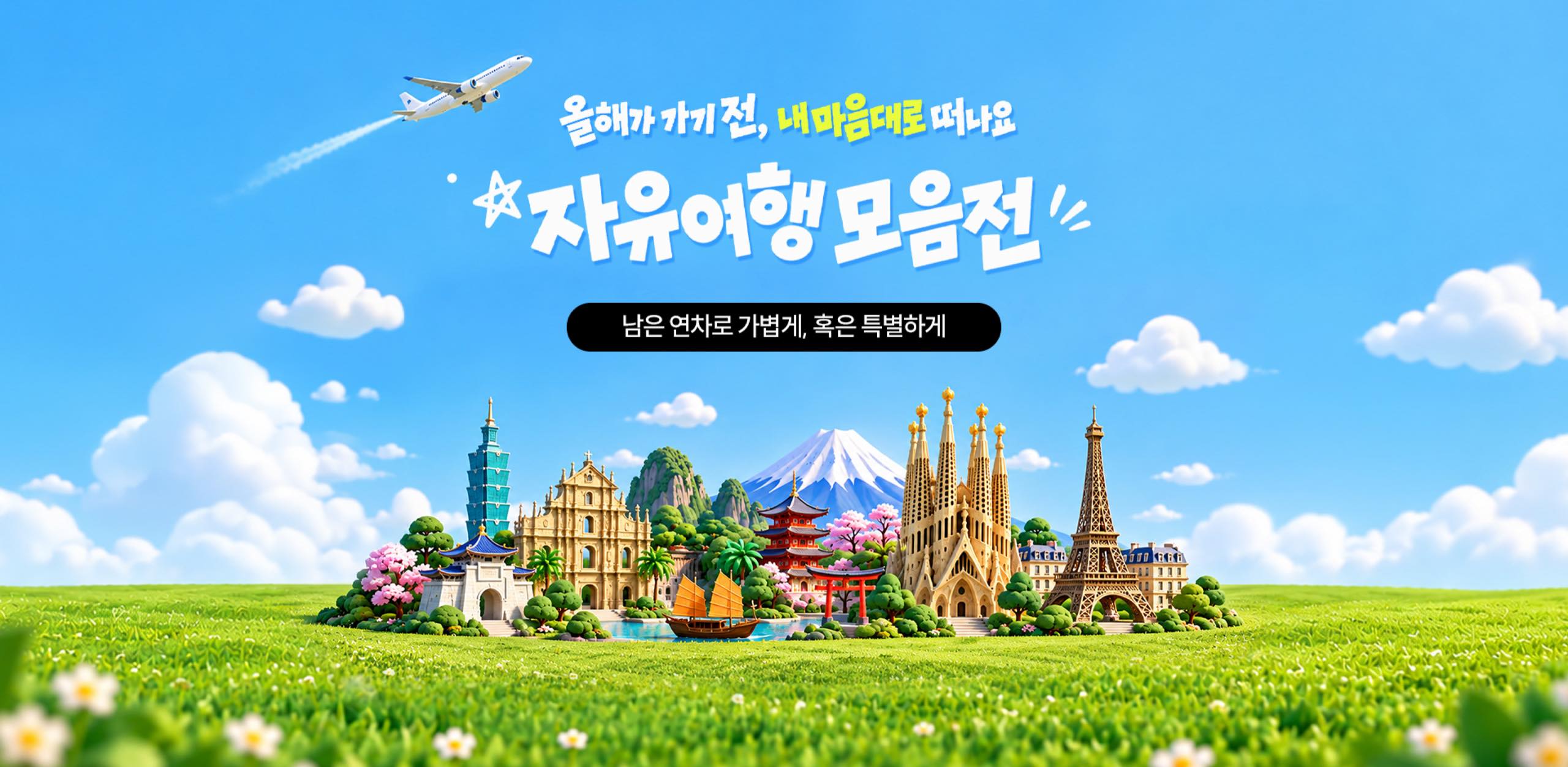 올해가 가기 전, 내 마음대로 떠나요. 자유여행 모음전. 남은 연차로 가볍게, 혹은 특별하게