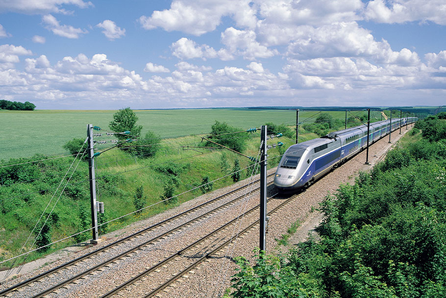 TGV 탑승 이동
