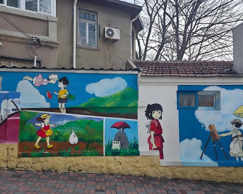 지브리 벽화거리