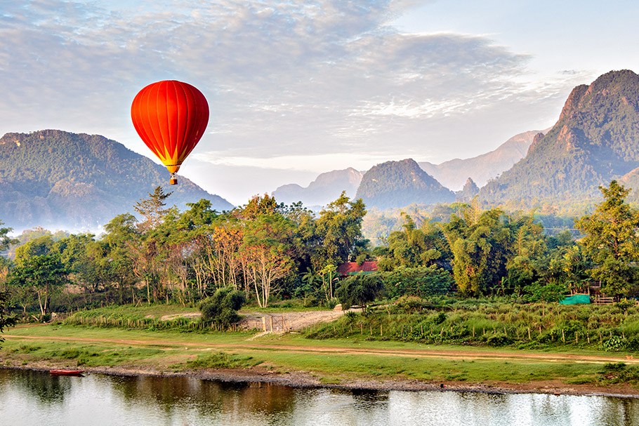 사진:[라오스5일] [多 보이지,라오스] 비엔티엔/루앙프라방/방비엥 #열기구 체험  #블루라군 #쾅시폭포 #고속열차